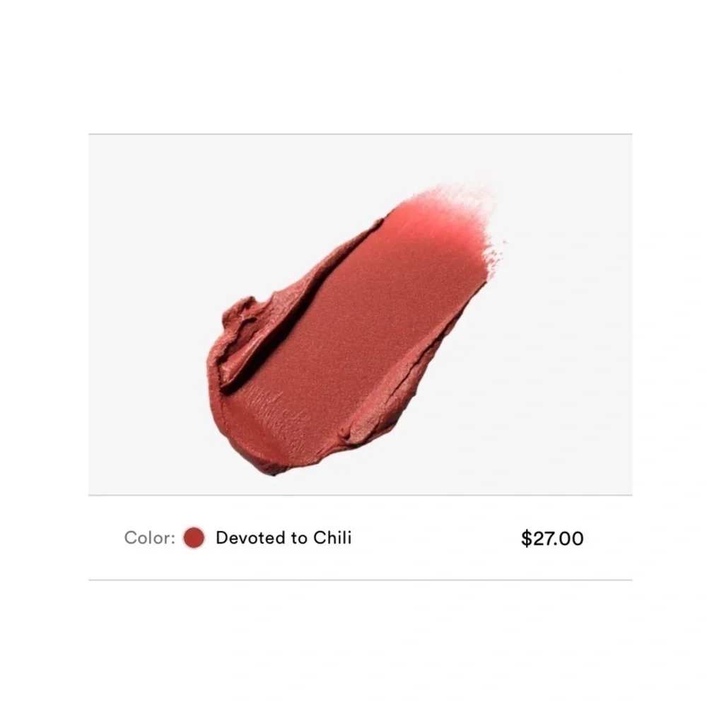 MAC Devoted to Chili Powder Kiss Plush Moisture-Matte Creamy Lipstick